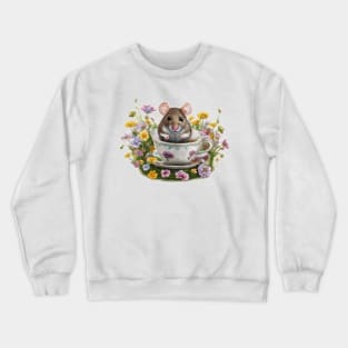 Mouse in a teacup Crewneck Sweatshirt